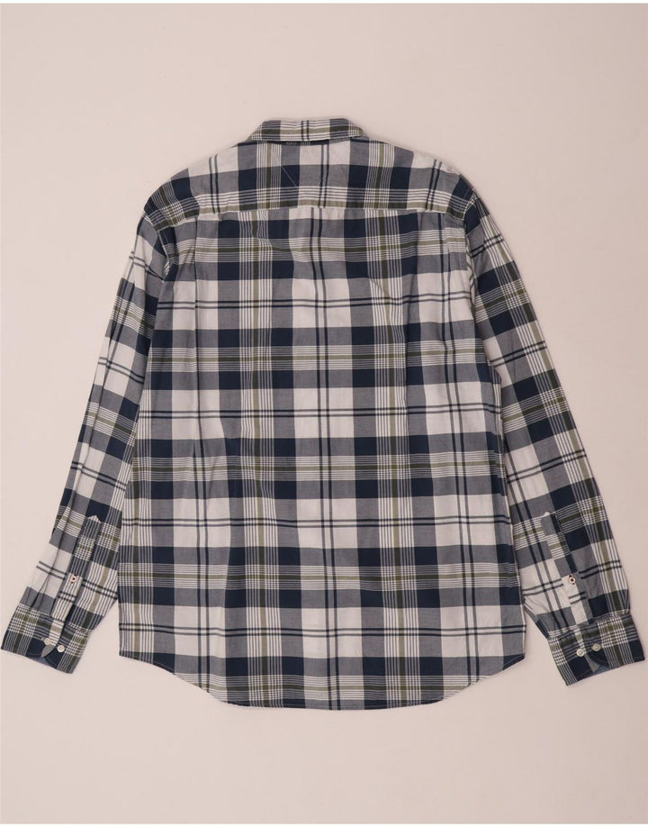 Tommy Hilfiger Mens Regular Fit Shirt XL Navy Blue Check