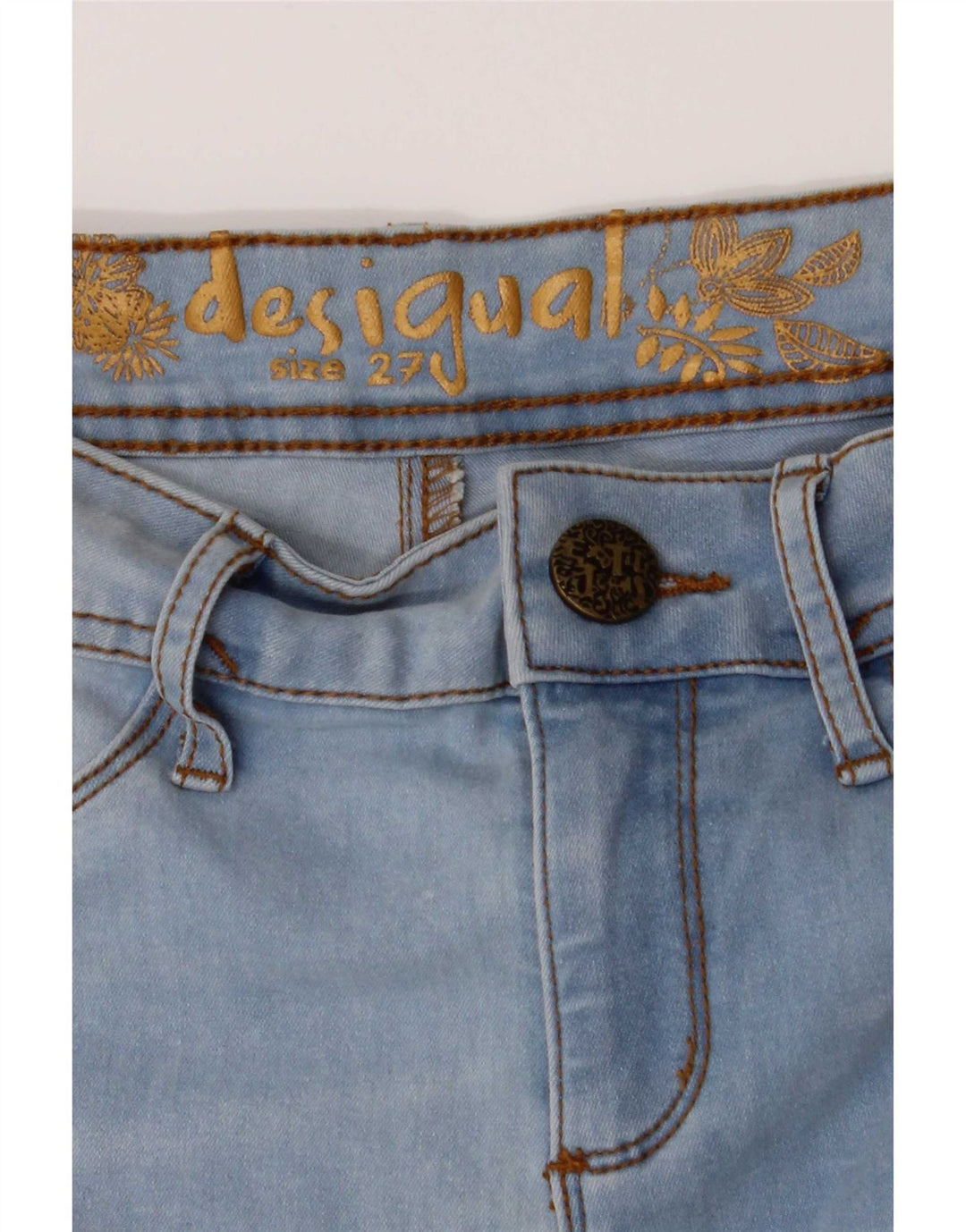 Desigual Womens Skinny Jeans W27 L31 Blue