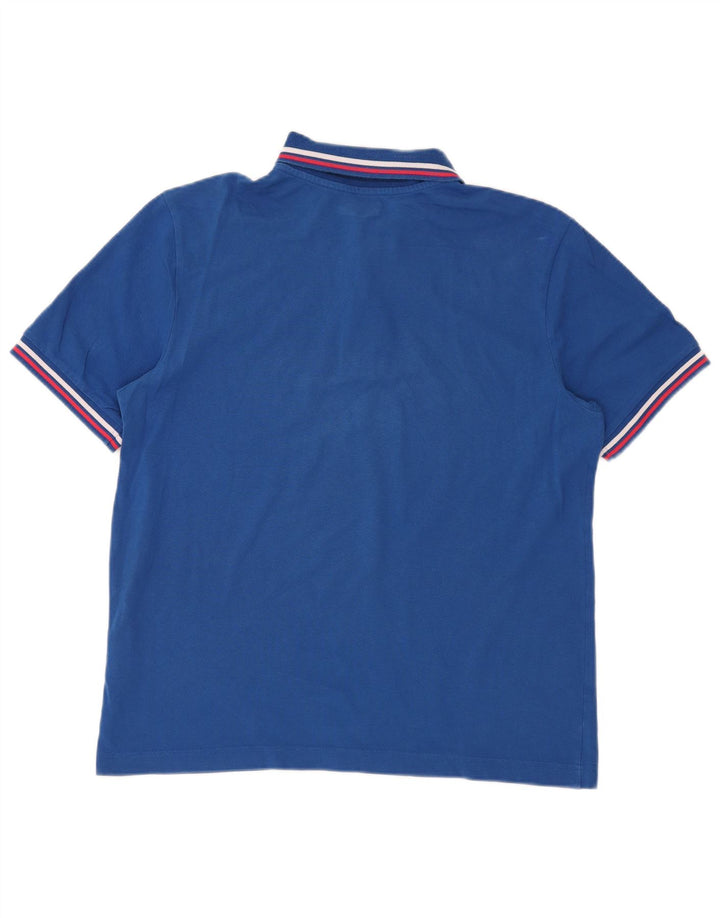 KAPPA Mens Polo Shirt Large Blue Cotton
