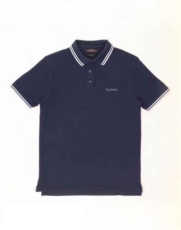 Pierre Cardin Mens Regular Fit Polo Shirt Large Navy Blue Cotton
