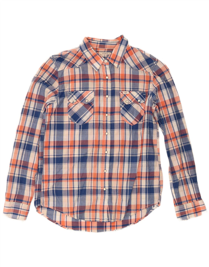 Lee Womens Shirt UK 14 Medium Mehrfarbig kariert Baumwolle