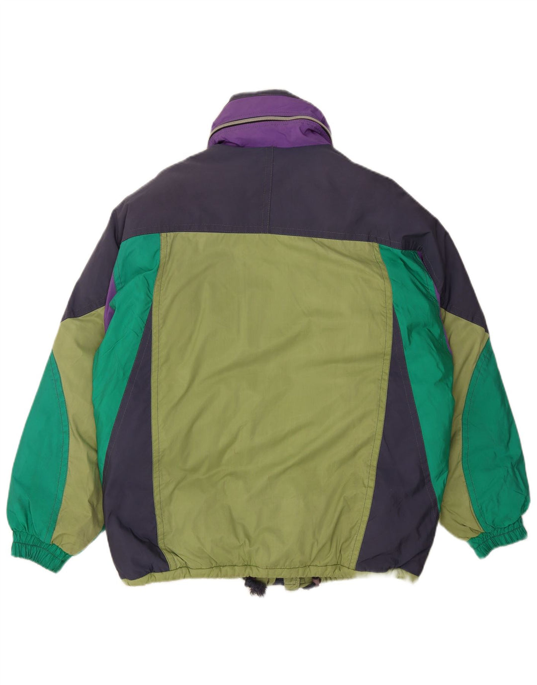 Colmar Mens Loose Fit Ski Jacket IT 50 Medium Green Colourblock