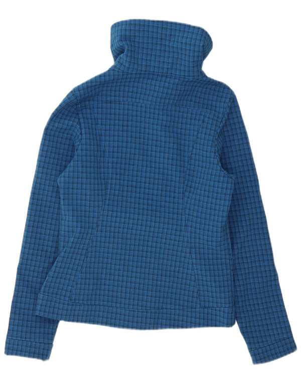 Giacca a vento da donna The North Face UK 10 piccolo poliestere a quadri blu