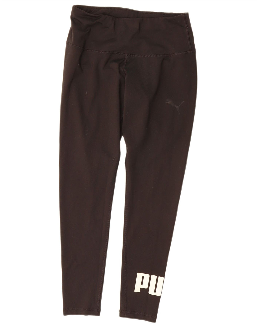 PUMA Womens Graphic Crop Leggings UK 12 Medium Black