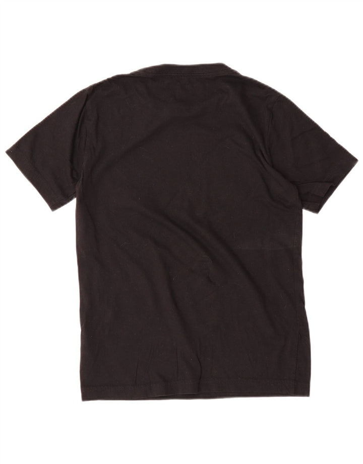 CONVERSE Boys Graphic T-Shirt Top 10-11 Years Medium Black Cotton