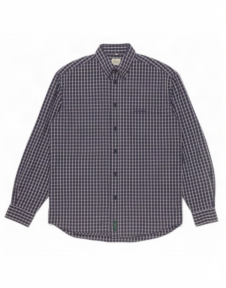 Ben Sherman Mens Shirt Large Blue Check