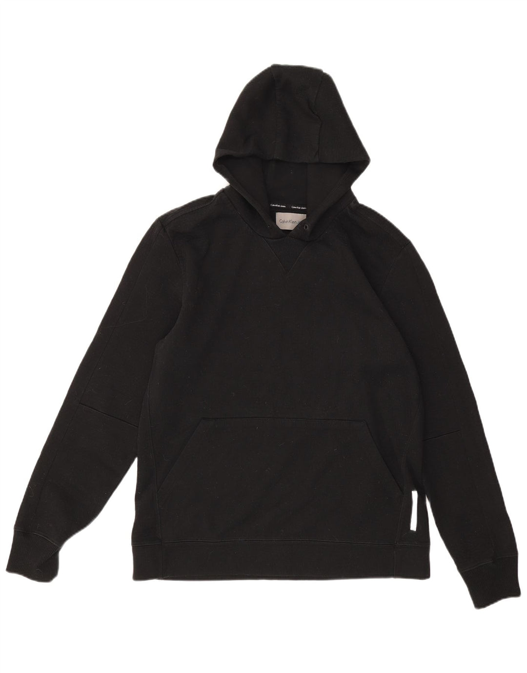 Calvin Klein Jeans Mens Hoodie Jumper Large Black