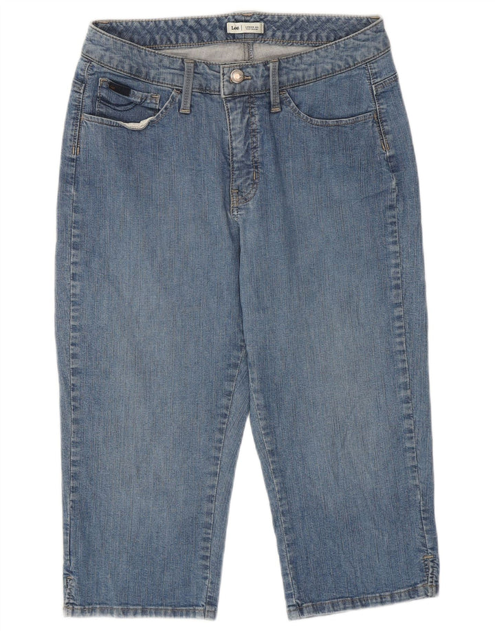 LEE Womens Low Waist Capri Jeans W30 L17  Blue
