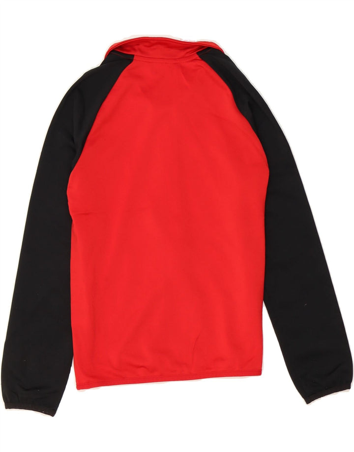 ADIDAS Boys Graphic Tracksuit Top Jacket 9-10 Years Red Colourblock Vintage Adidas and Second-Hand Adidas from Messina Hembry 