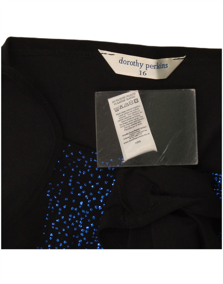 Canottiera da donna Dorothy Perkins UK 16 grande poliestere nero