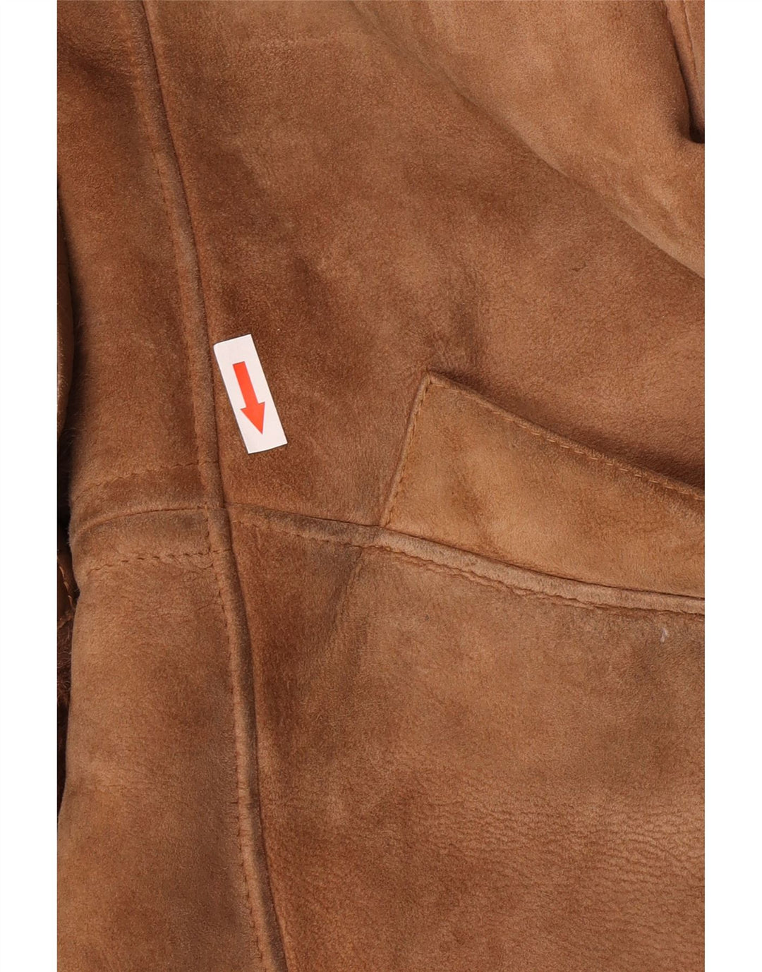 Vintage Womens Oversized Shearling Jacket EU 40 Medium Brown Shearling