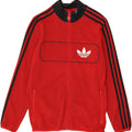 ADIDAS Boys Tracksuit Top Jacket 13-14 Years Red Cotton Vintage Adidas and Second-Hand Adidas from Messina Hembry 
