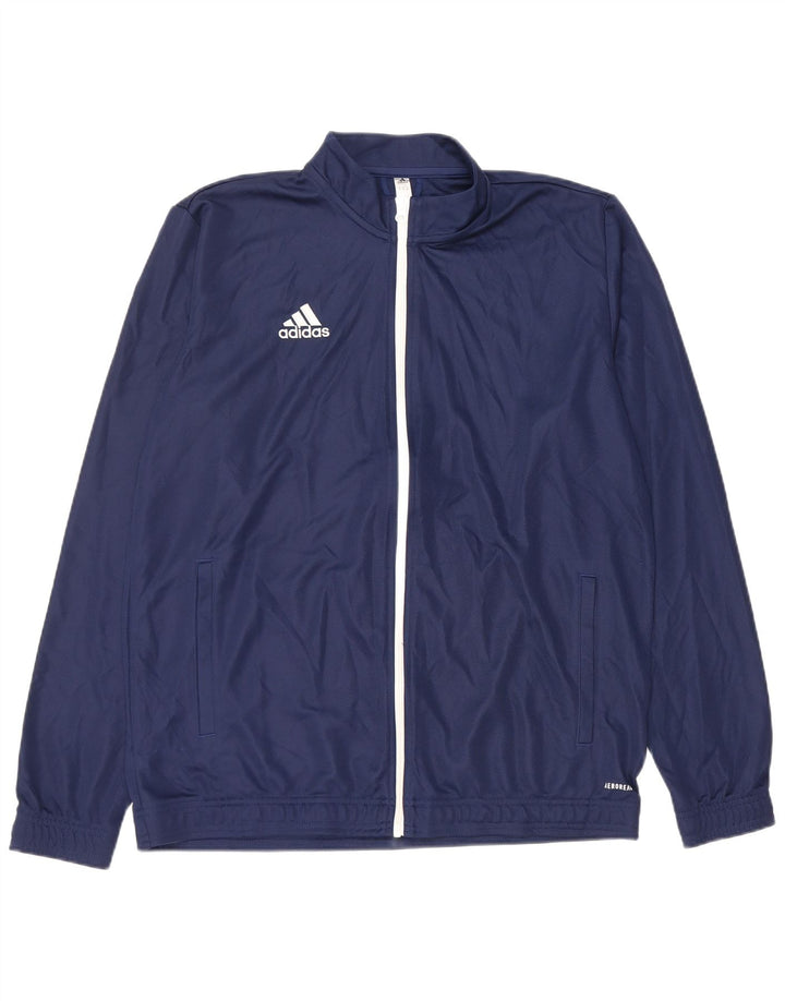 Adidas Męska kurtka dresowa Aeroready XL granatowa, poliestrowa