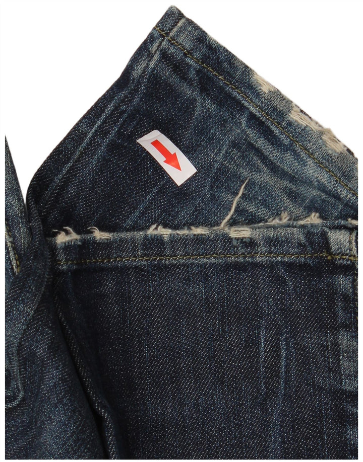 DIESEL Womens Slim Jeans W28 L32 Navy Blue Cotton