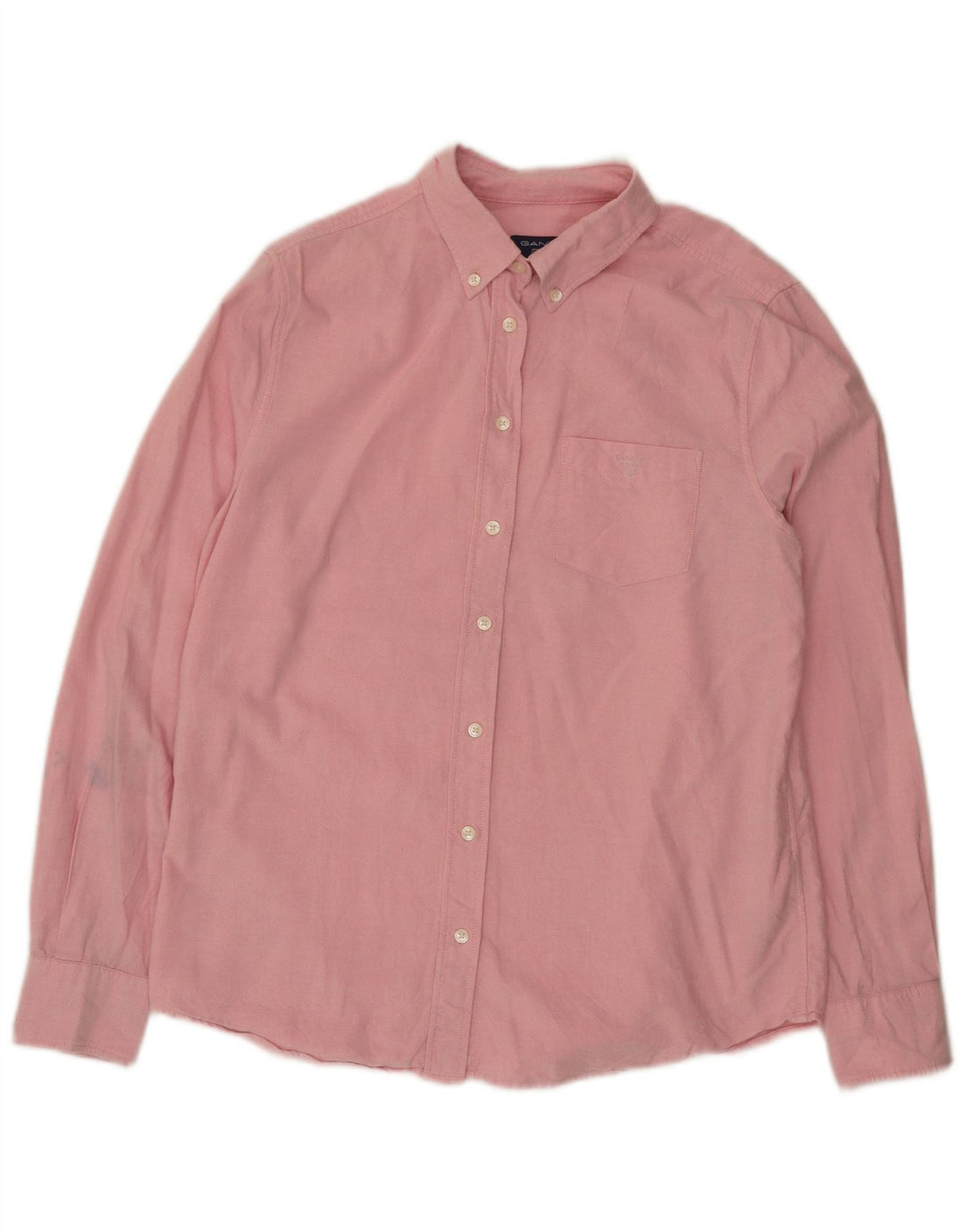 Gant Womens Shirt UK 14 Large Pink Cotton