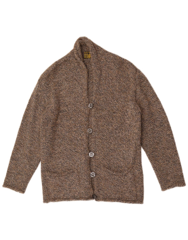 Laura Patrizia Herre cardigan sweater Medium Brun Flecked Uld