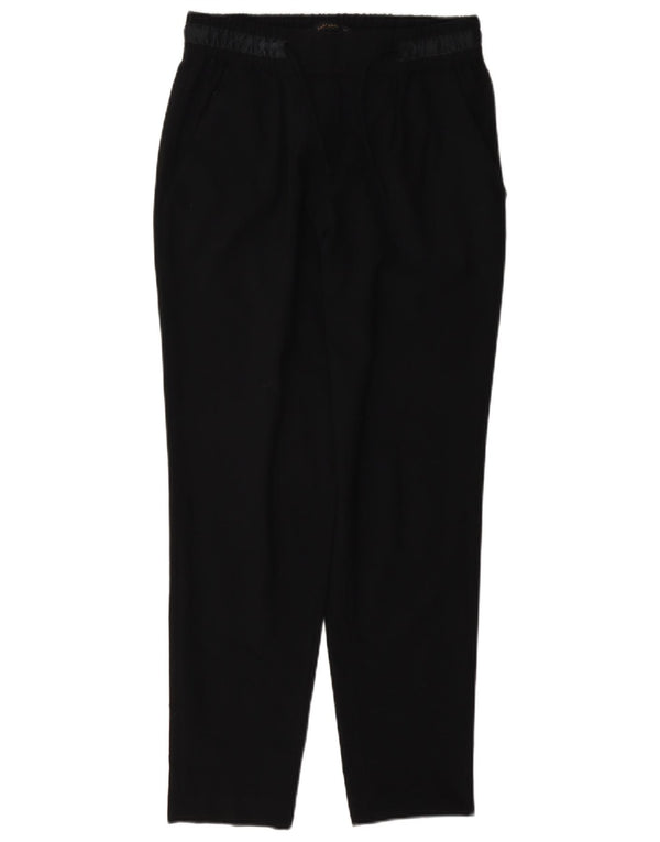 Zara Kvinders tilspidsede Casual Bukser XS W24 L27 Sort