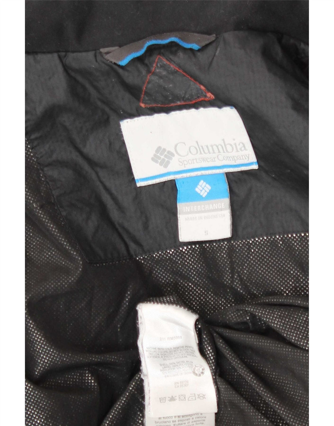 Giacca imbottita Columbia Interchange Liner da uomo UK 36 piccola poliestere nero