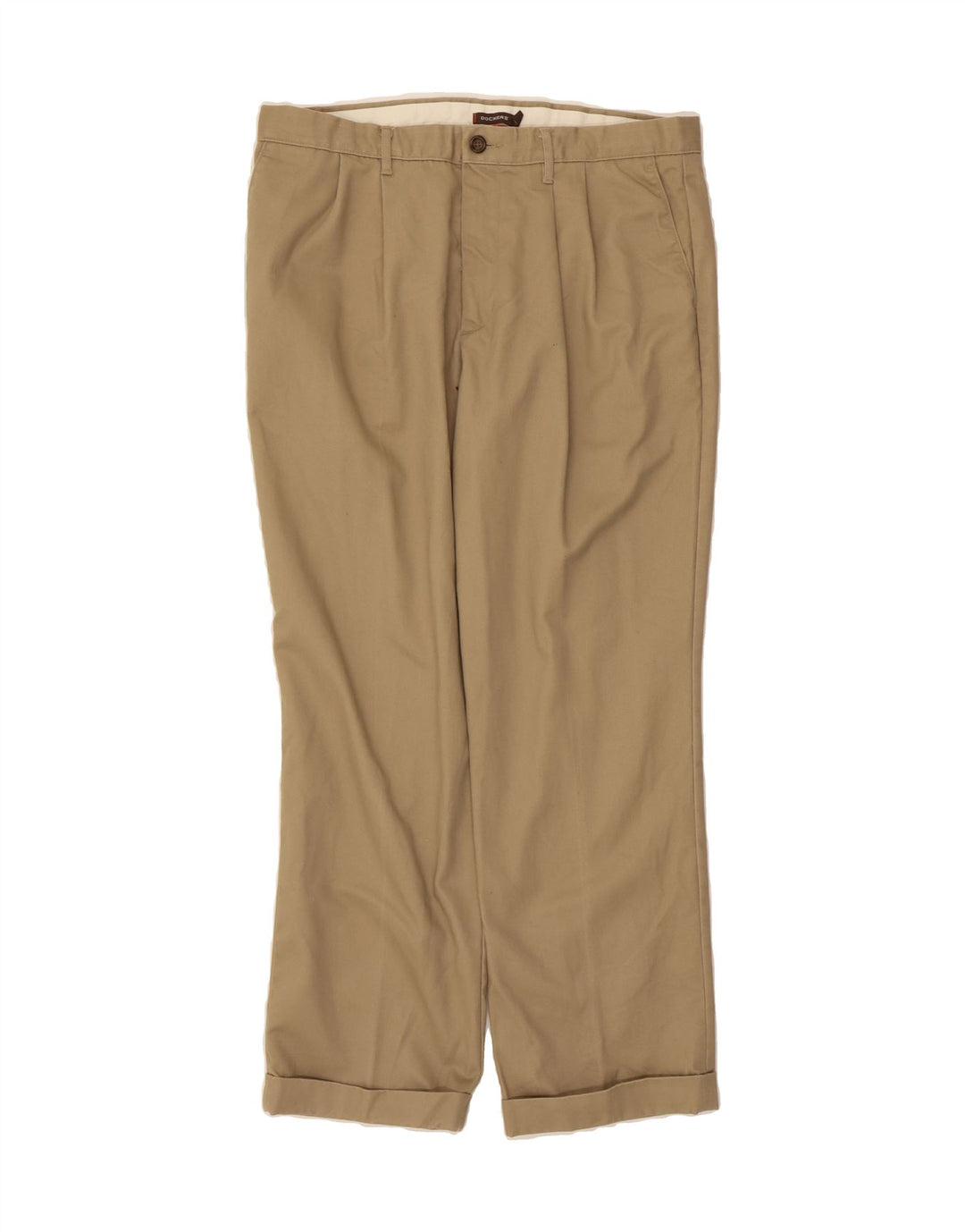 DOCKERS Mens Pegged Chino Trousers W36 L30 Beige Cotton Vintage Dockers and Second-Hand Dockers from Messina Hembry 