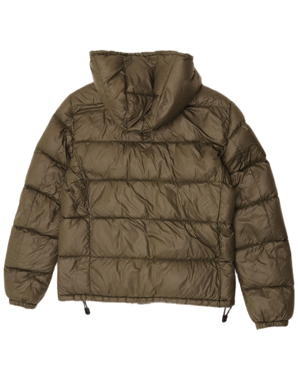 PEUTEREY Veste matelassée à capuche pour femme UK 16 Large Kaki Polyamide