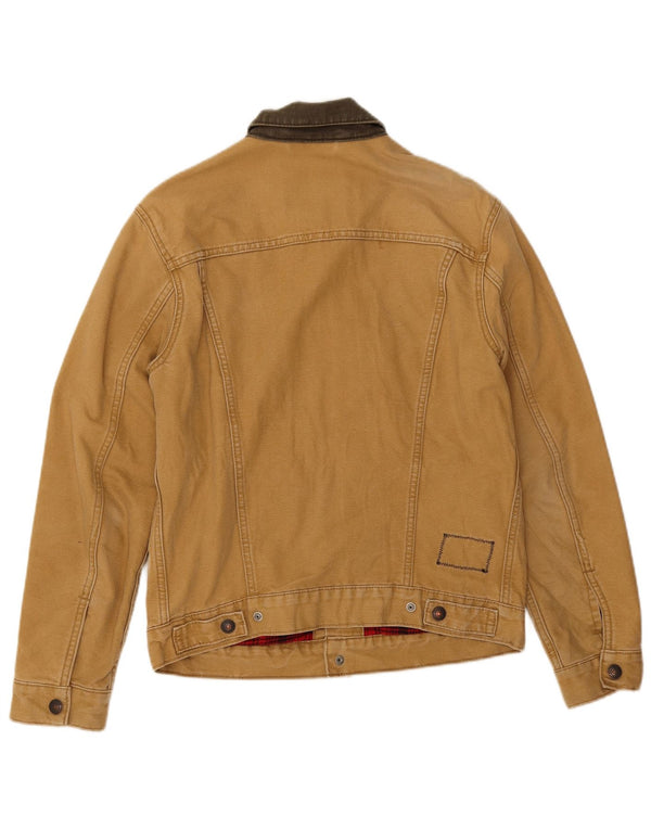 Levi's Bomberjakke til mænd UK 36 Small Beige Colourblock Bomuld