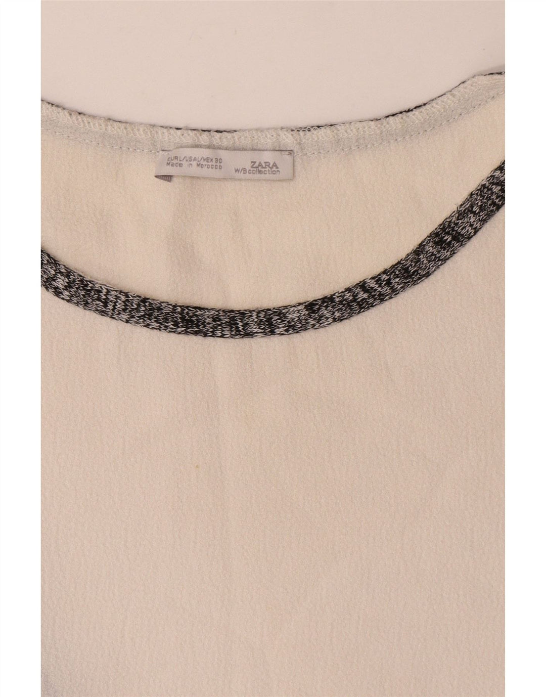 Zara Womens Asymmetrical Dress UK 16 Large White Colourblock