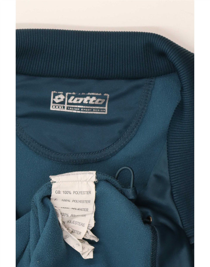 Giacca da tuta da uomo Lotto 3XL Poliestere a blocchi di colore blu