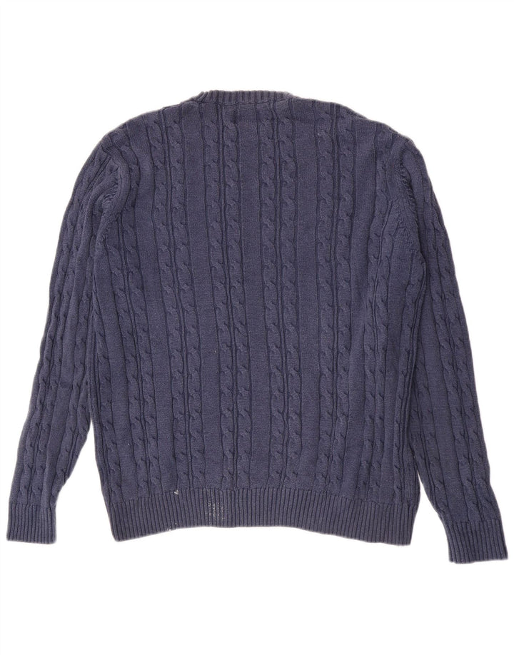 Marks & Spencer Mens Regular Fit Crew Neck Jumper Sweater XL Navy Blue
