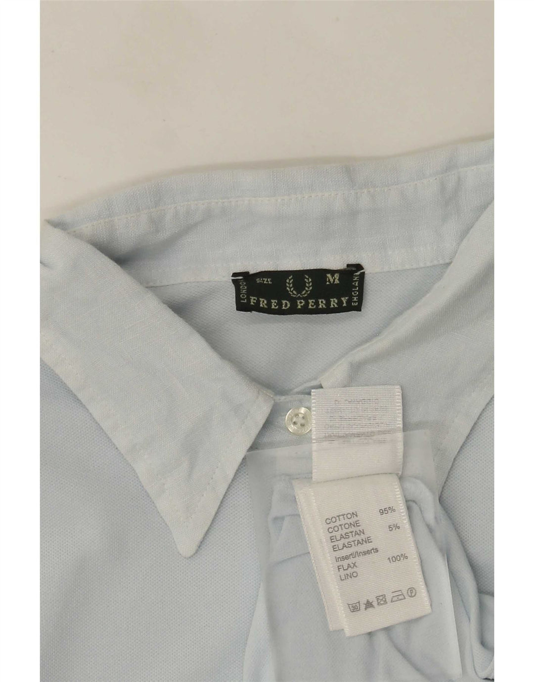 Fred Perry Womens Polo Dress UK 12 Medium Blue Cotton