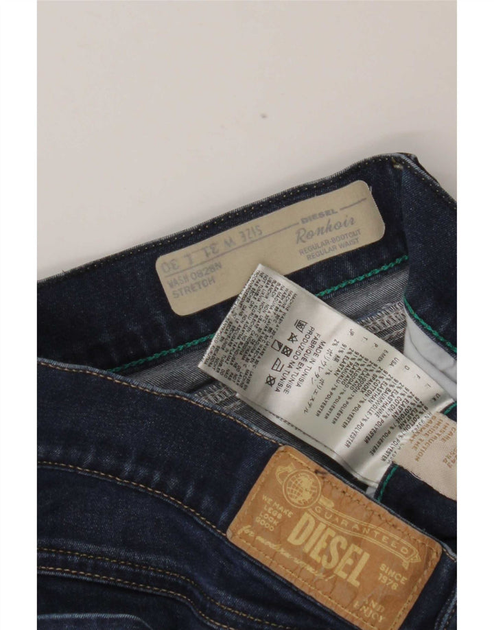 Diesel Dame Ronhoir Regular Bootcut Jeans W31 L30 Blå Bomuld