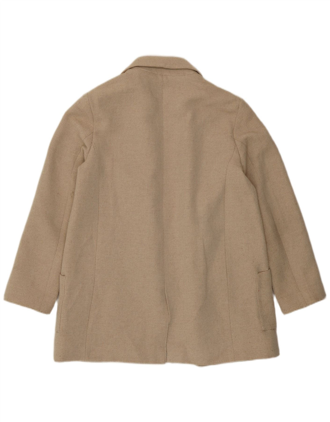 Zara Womens Open Blazer Jacket UK 16 Large Off White