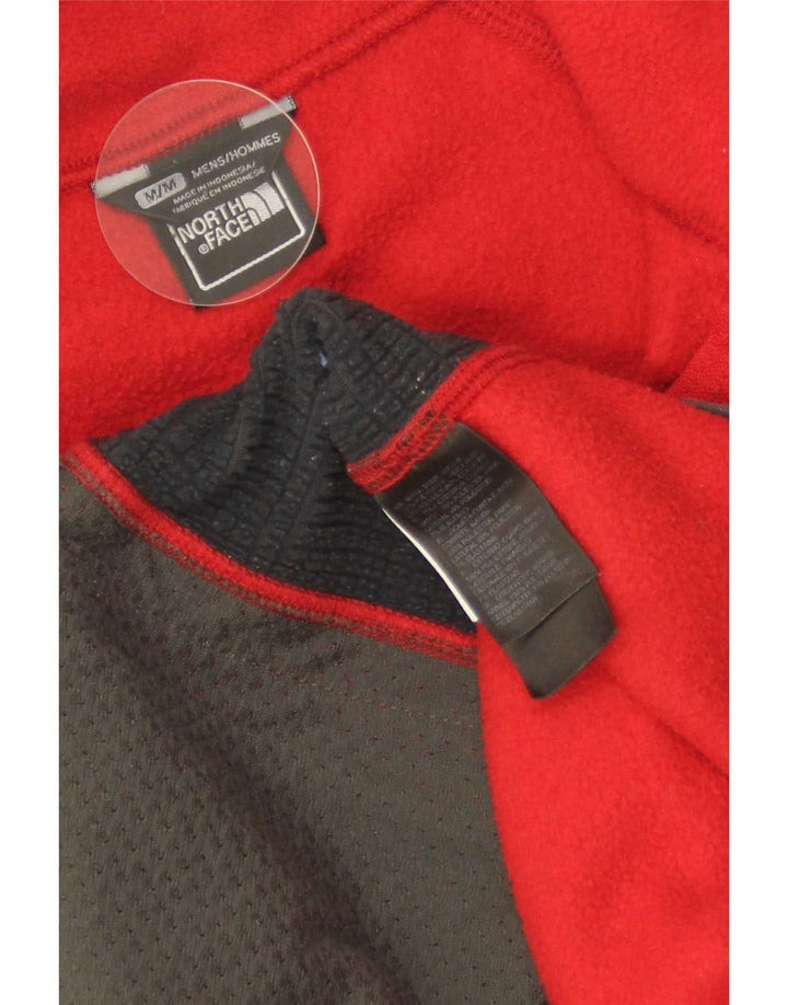 The North Face Mens Fleece Jacket UK 38 Medium Red Polyester Sports