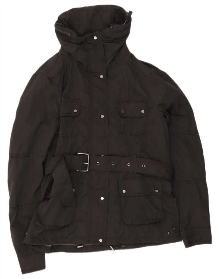 Vintage Dame Bælte Utility Jacket UK 12 Medium Sort