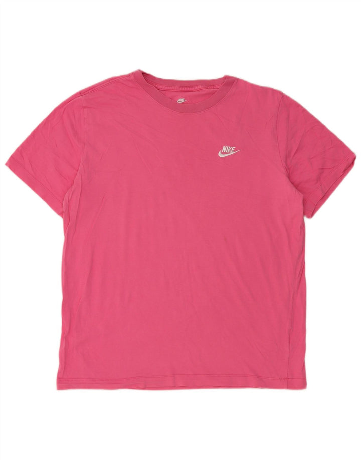 Nike Womens T-Shirt Top UK 16 Large Pink
