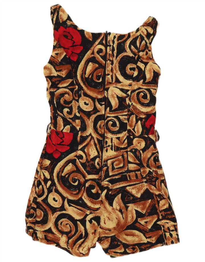 Max Dine Womens Sleeveless Playsuit UK 12 Medium Black Floral