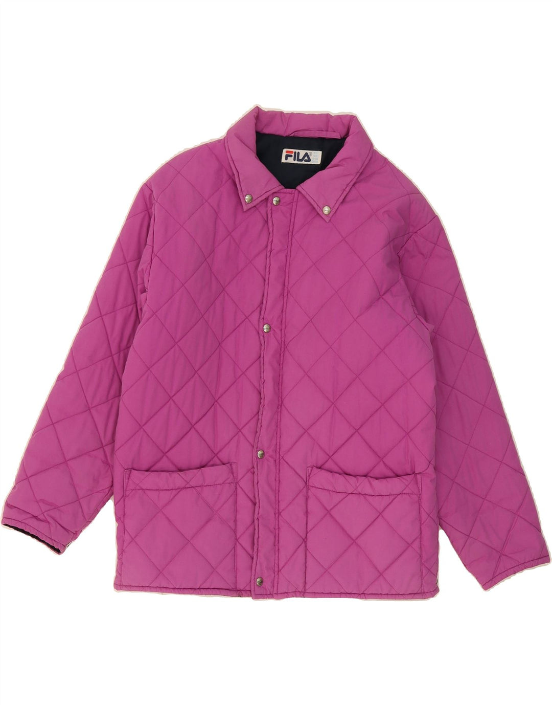 FILA Boys Quilted Jacket 13-14 Years Pink Polyester Vintage Fila and Second-Hand Fila from Messina Hembry 