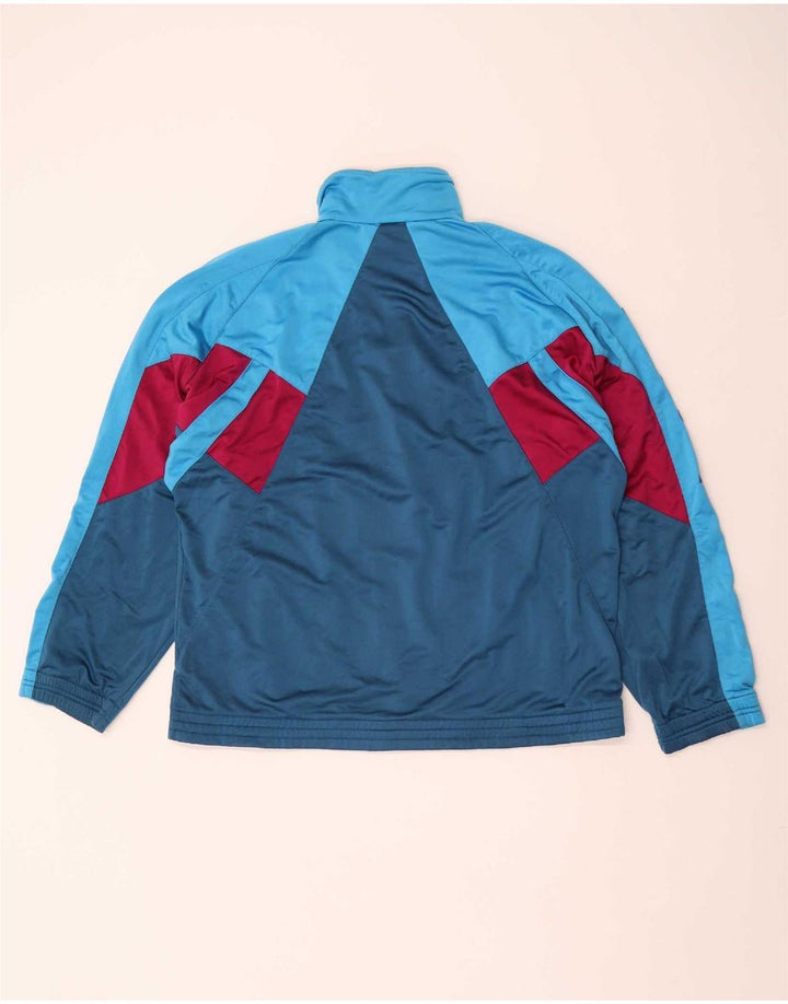 Diadora Mens Graphic Full Tracksuit UK 42 Large Blue Colourblock Polyester