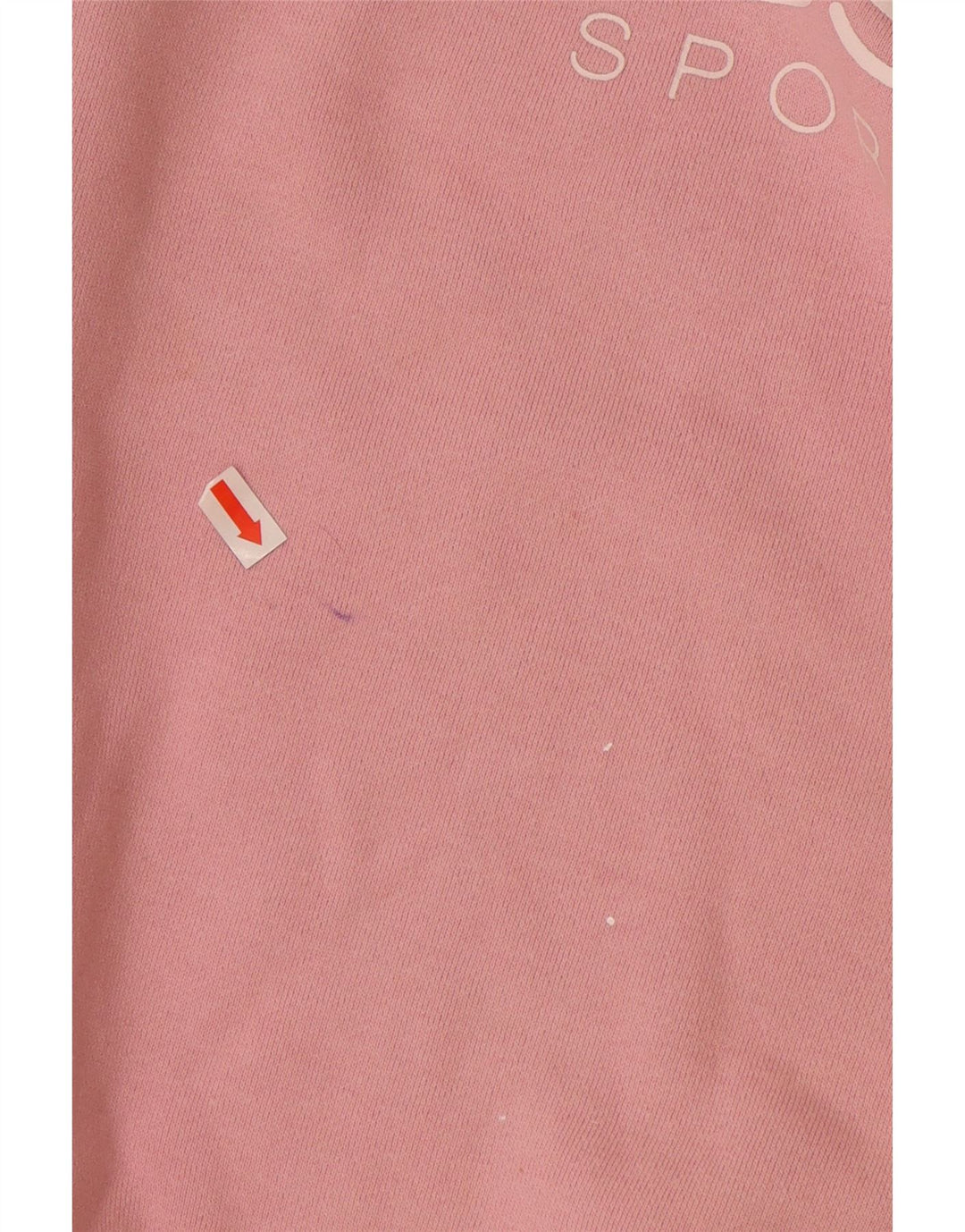ELLESSE Womens Graphic Sweatshirt Jumper UK 12 Medium Pink Cotton