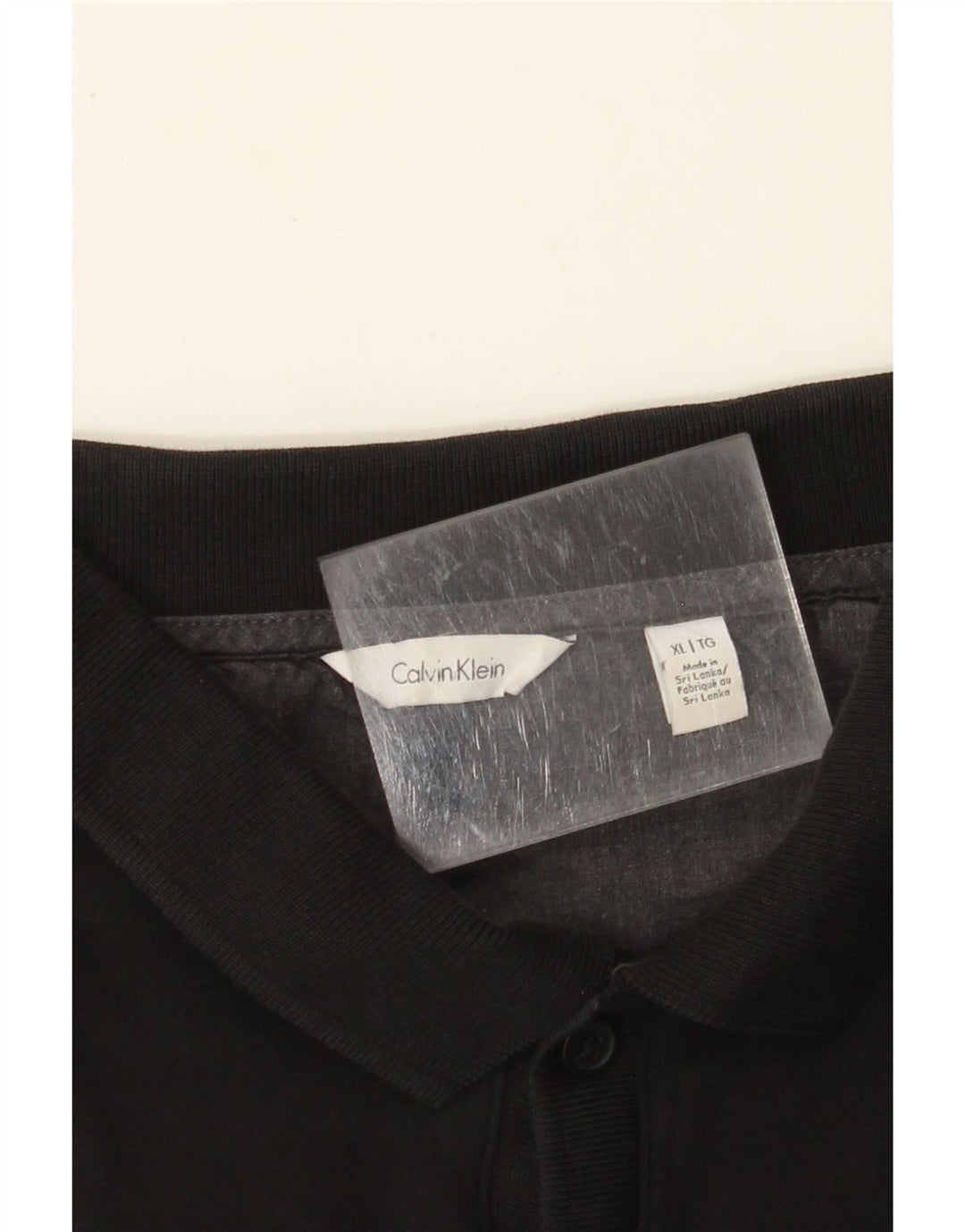 CALVIN KLEIN Mens Polo Shirt XL Black