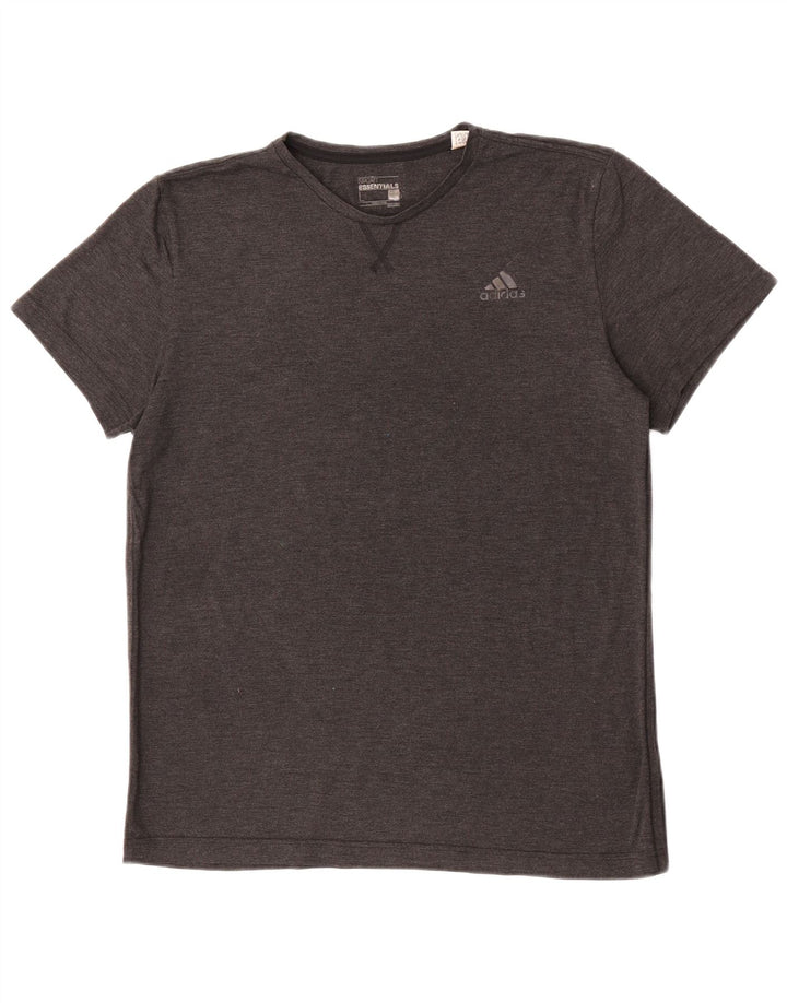 Adidas Herre Climalite T-Shirt Top Stor Grå Polyester