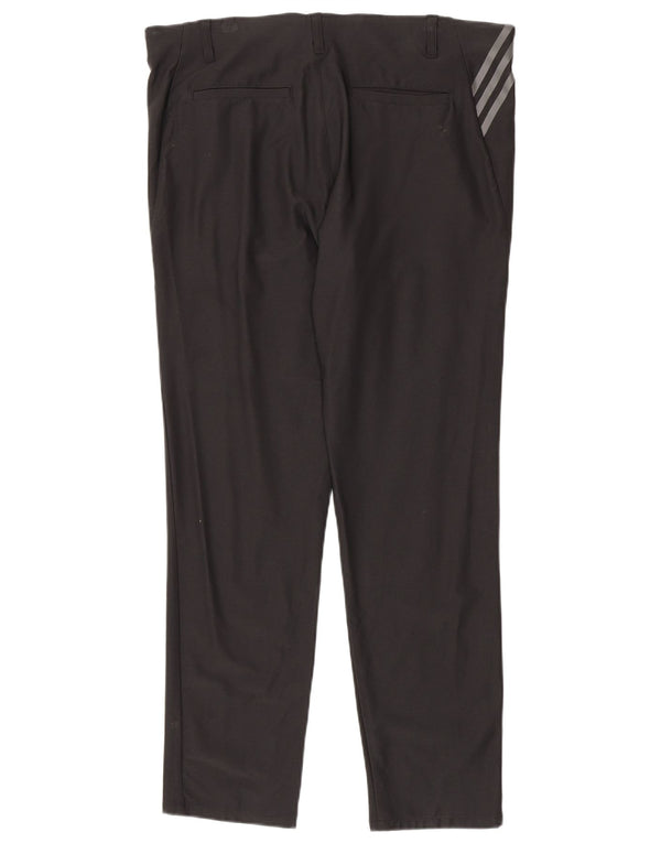 Adidas Pantalones Chinos Slim para Hombre W36 L32 Nylon Negro