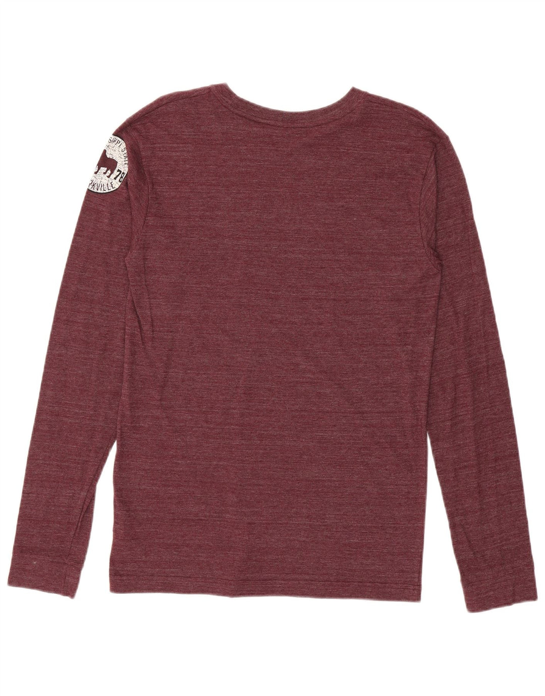 Adidas Mens Graphic Top Long Sleeve Medium Burgundy