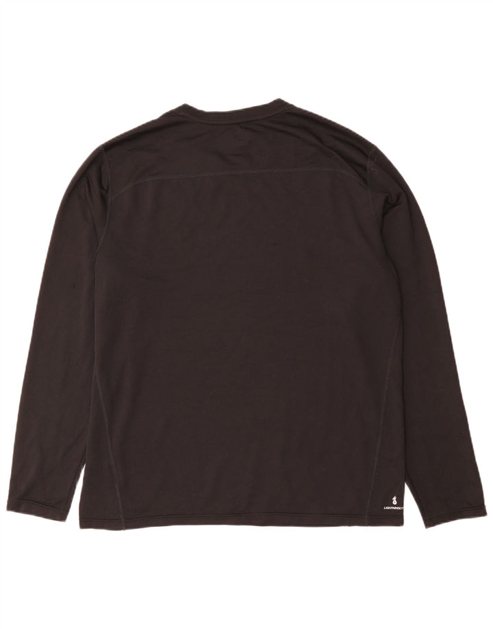 New Balance Mens Boston Graphic Top Long Sleeve Large Black