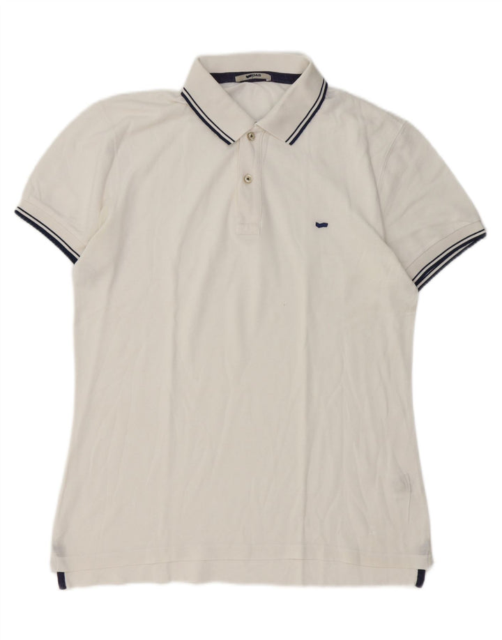 Gas Mens Polo Shirt XL White Cotton
