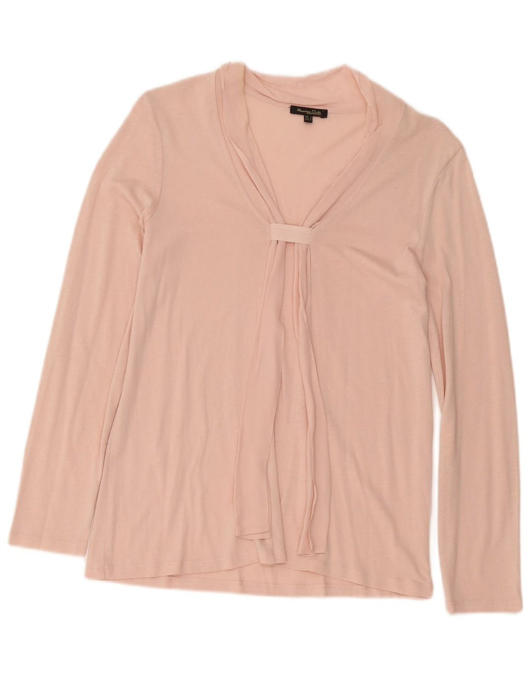 Massimo Dutti Dame Langærmet Bluse Top UK 10 Small Pink