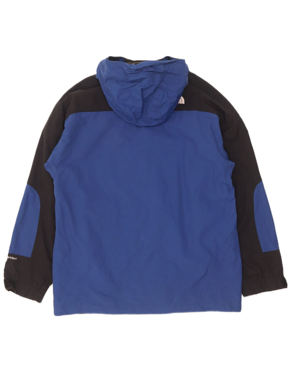 The North Face Chaqueta cortavientos con capucha para hombre UK 42 XL Azul Colorblock