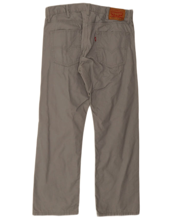 Levi's Mens 514 Straight Casual Trousers W38 L30 Grey Cotton