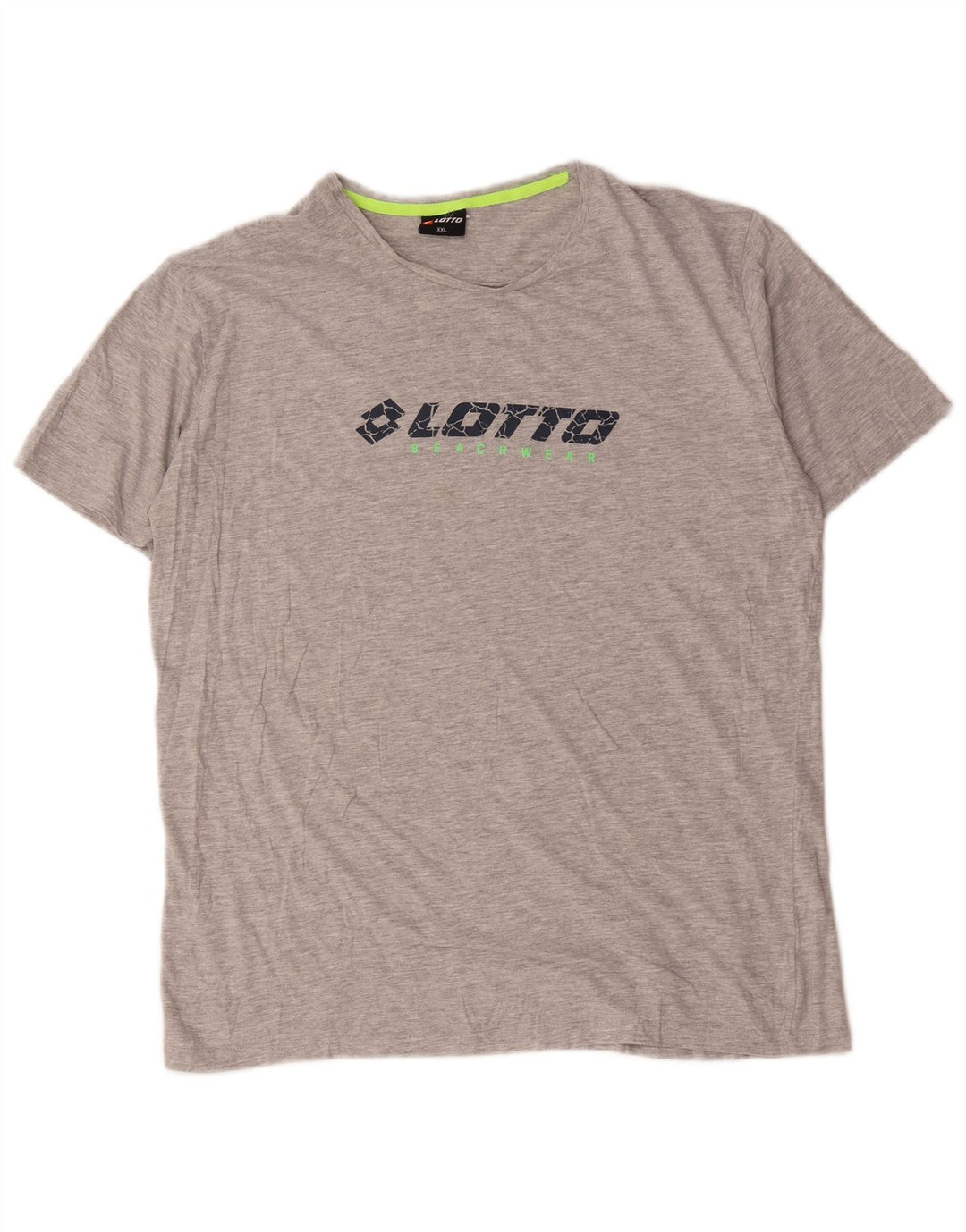 Lotto Mens Graphic T-Shirt Top 2XL Grey Flecked