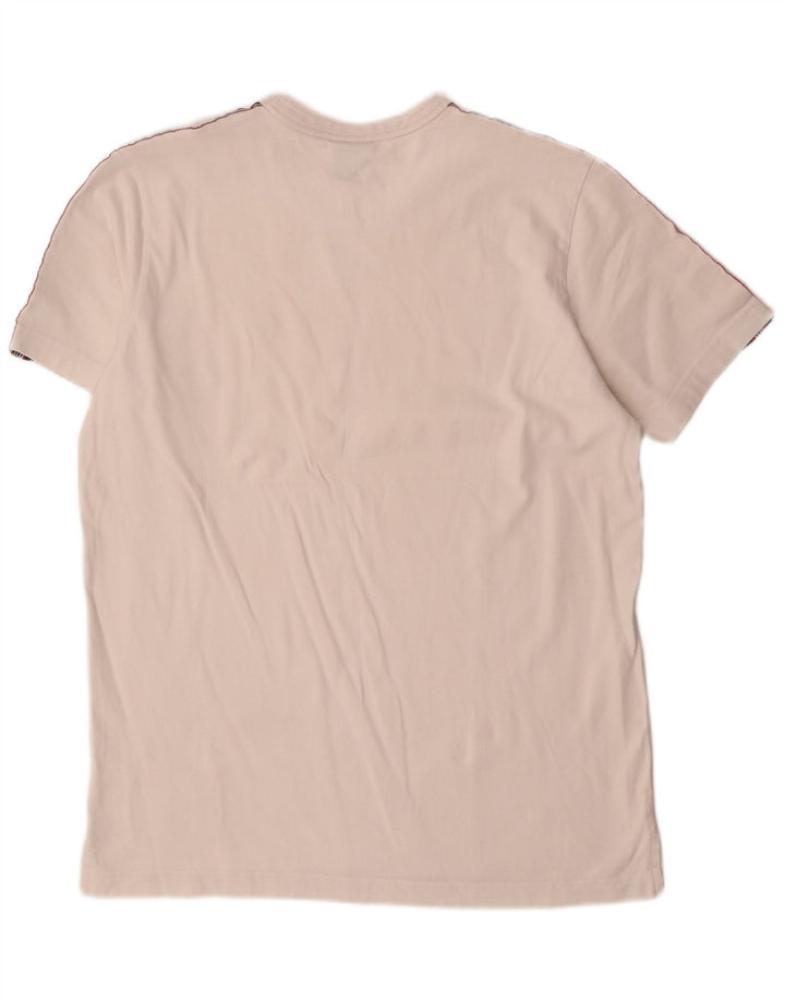 CHAMPION Herre Grafisk T-Shirt Top Stor Hvid Bomuld