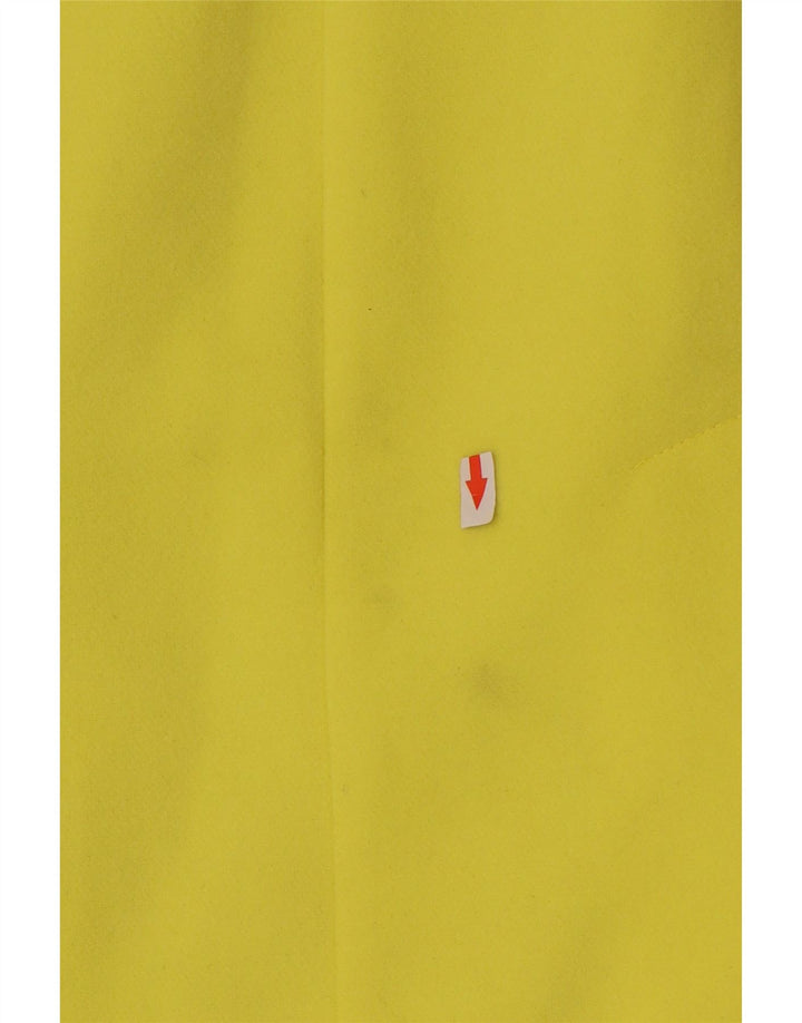 Marks & Spencer Dame 4 Button Longline Blazer Jacket UK 12 Medium Yellow